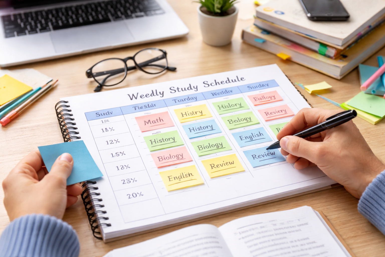 From Chaos to Control: Crafting a Weekly Study Schedule for Academic Success